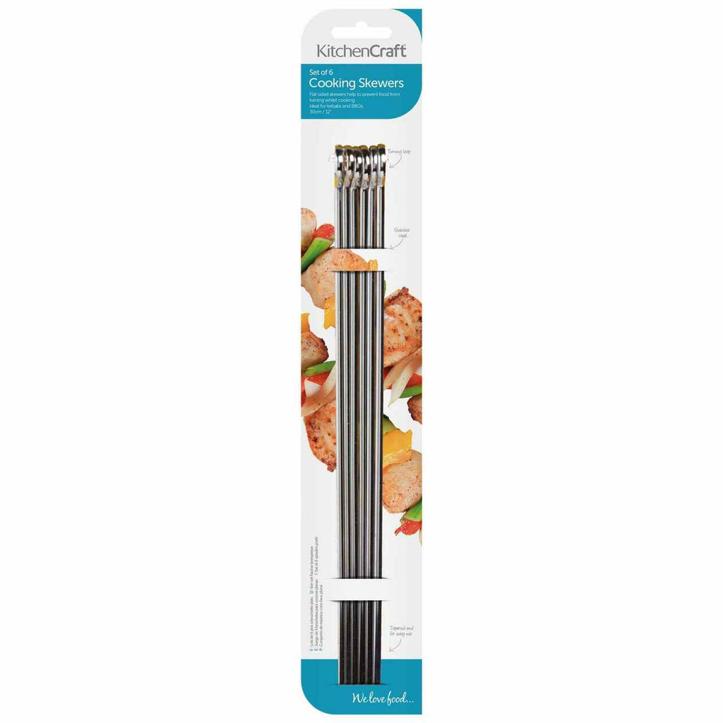 Kitchen Craft 30cm S/S Cooking Skewers in Package