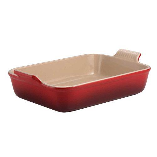 Rectangular Deep Dish Cerise