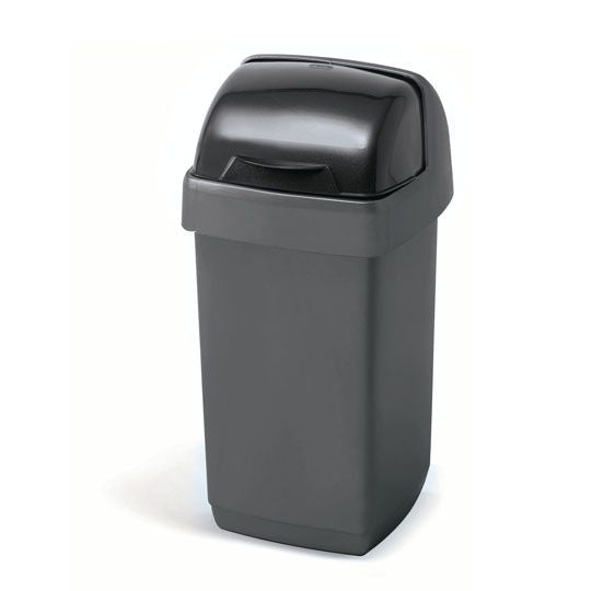 Addis 510504 Roll Top Bin 10L Metallic