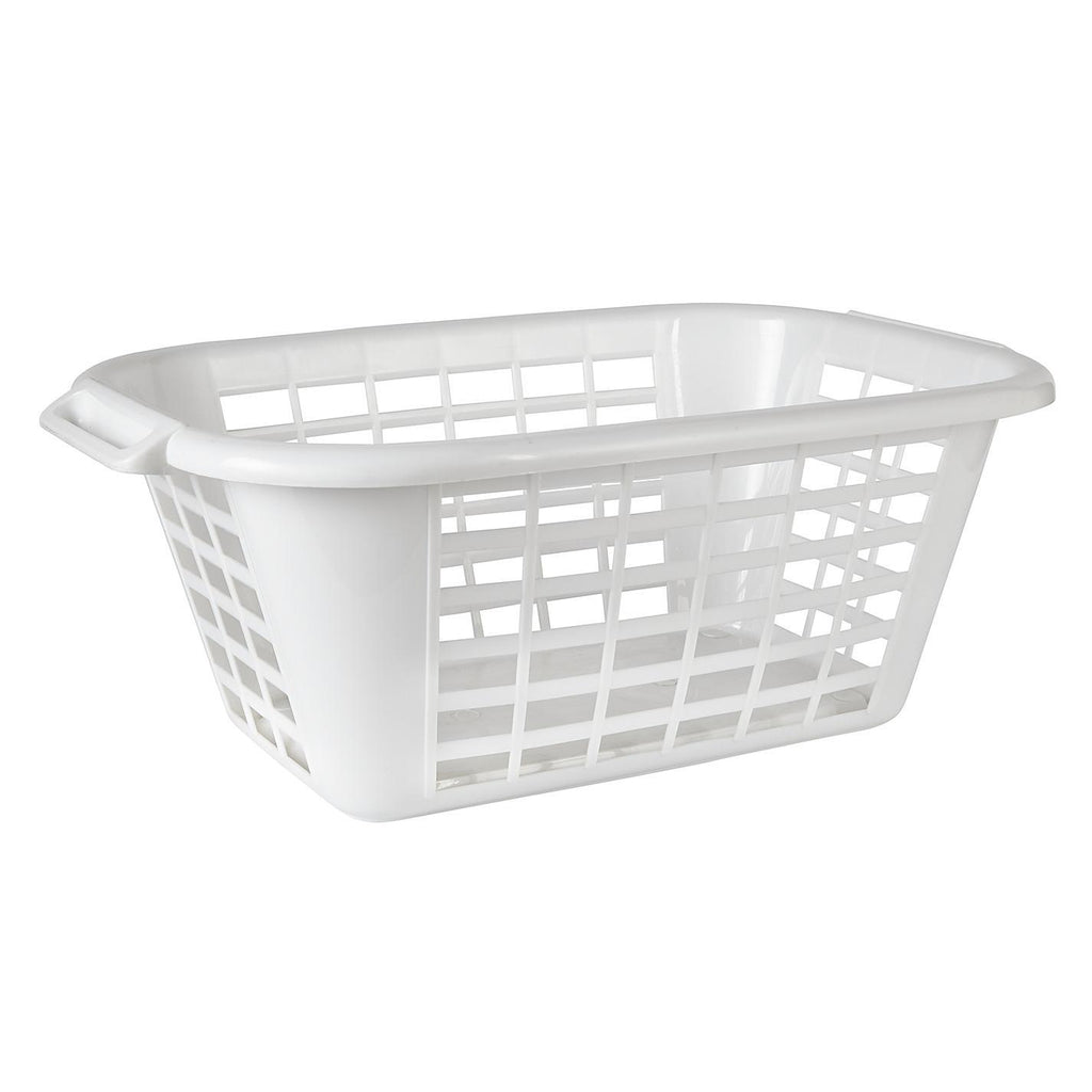 Addis 510610 Laundry Basket Rectangular 40L  White
