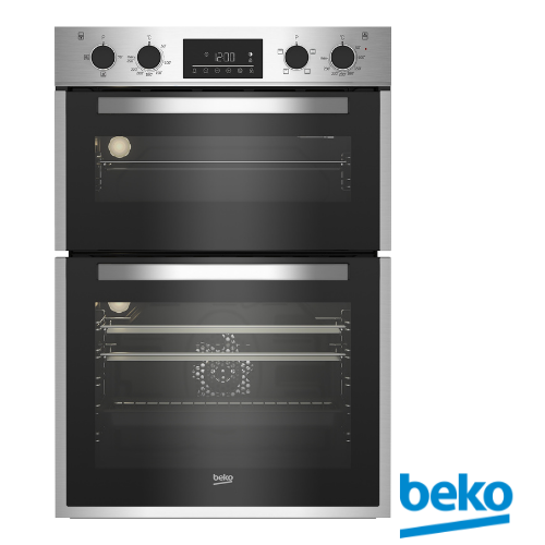 Double Oven - Stainless Steel with Beko Logo