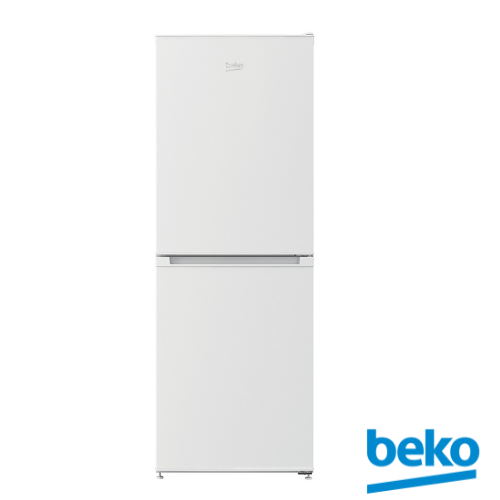 Freestanding Frost Free Fridge Freezer - White with Beko Logo