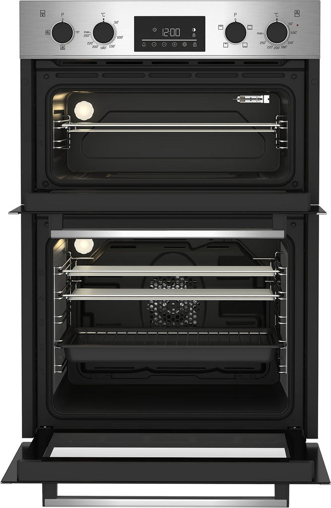 Double Oven Stainless Steel opened