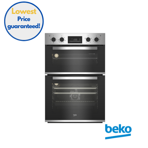 Beko CDFY22309X Double Oven S/S front view