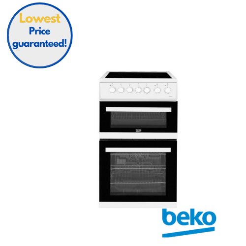 Beko EDVC503W Electric Cooker with Ceramic Hob 50cm - White