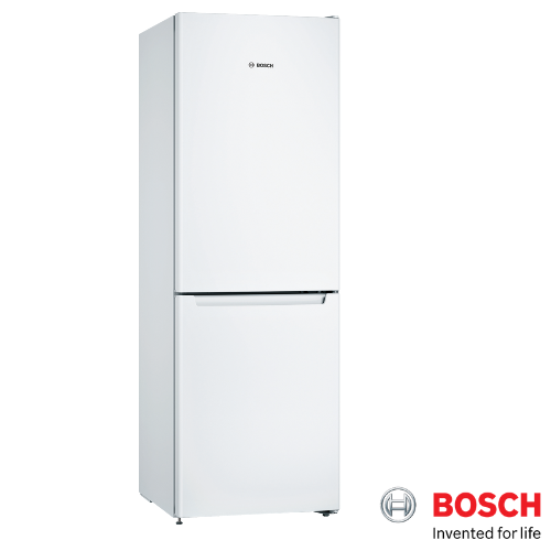 Fridge Freezer - White with Bosch Logo