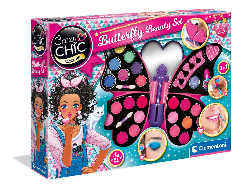 Clementoni 15994 Crazy Chic - Butterfly Beauty Set box