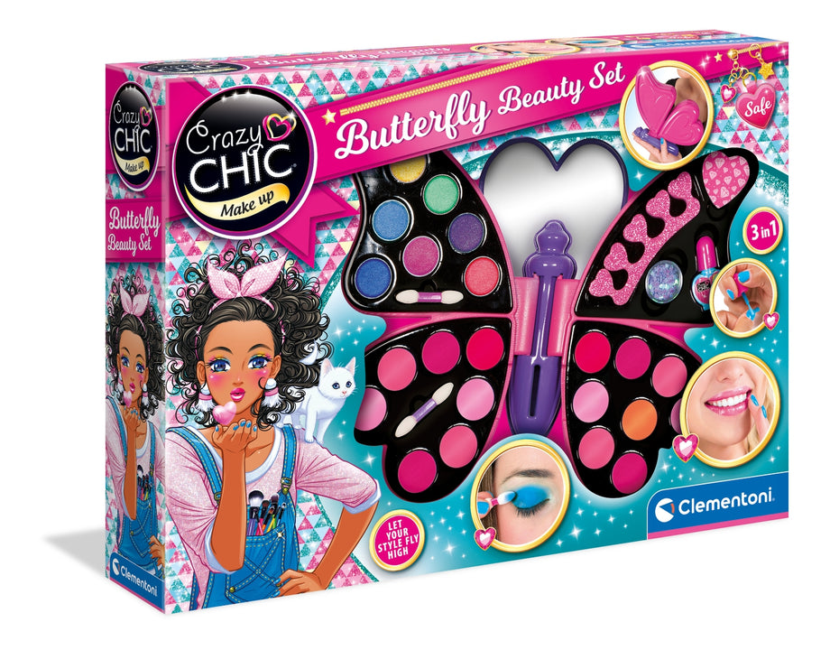 Clementoni 15994 Crazy Chic Butterfly Beauty Set