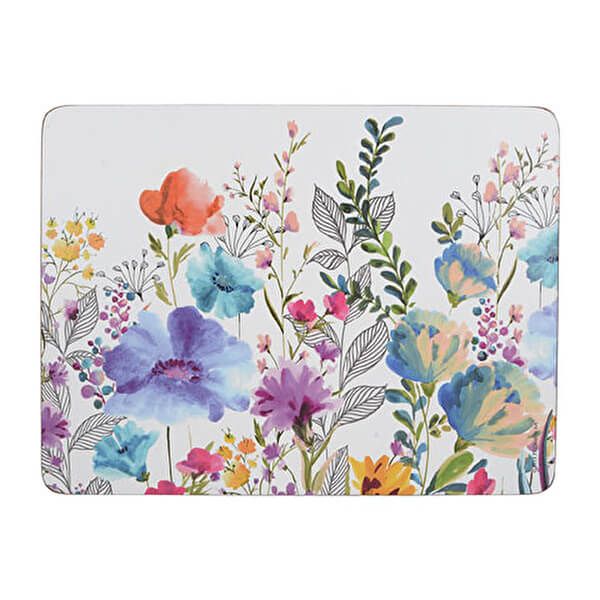 Meadow Floral Pack Of 6 Placemats