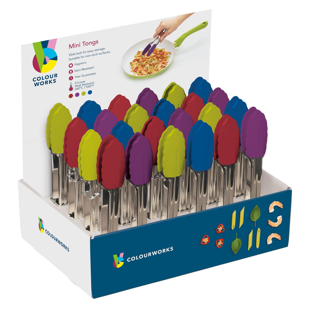 Colourworks Mini Tongs 18cm