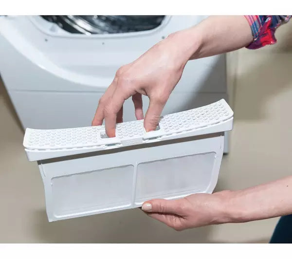man holding filter