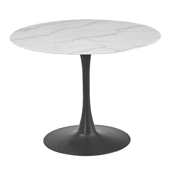 White Marble Glass round table