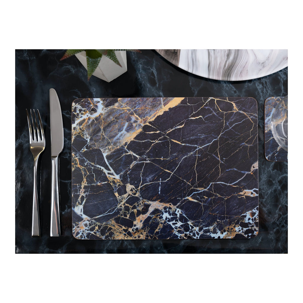 Placemats Navy Marble