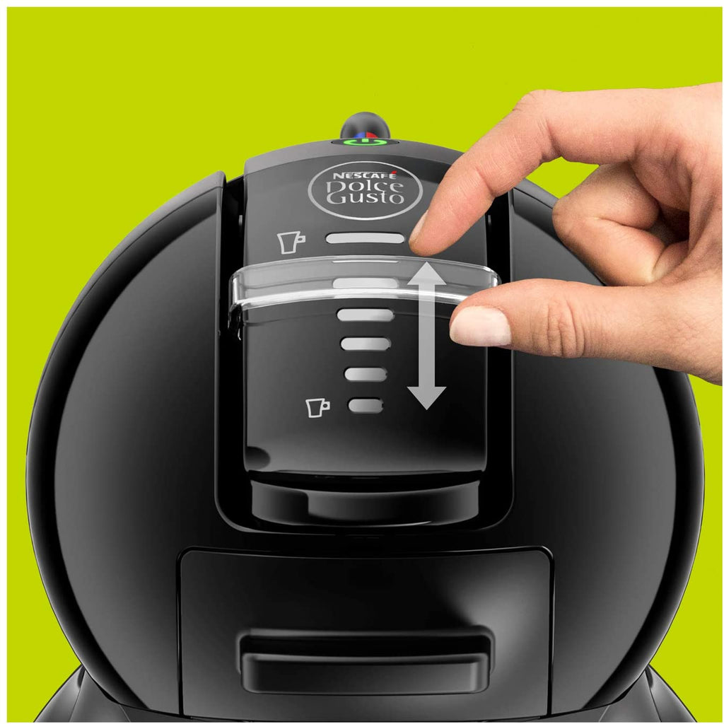 Black & Silver Dolce Gusto Coffeemaker levels