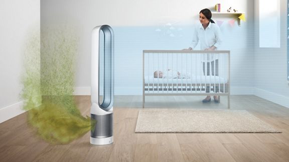 air purifier in use