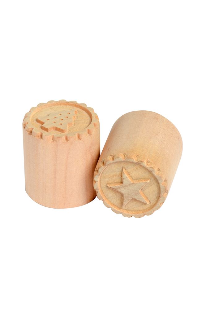 Biscuit stamps, star & xmas tree