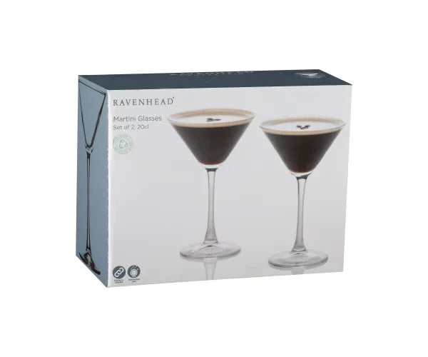 Entertain Set Of 2 Martini Glasses 20cl box