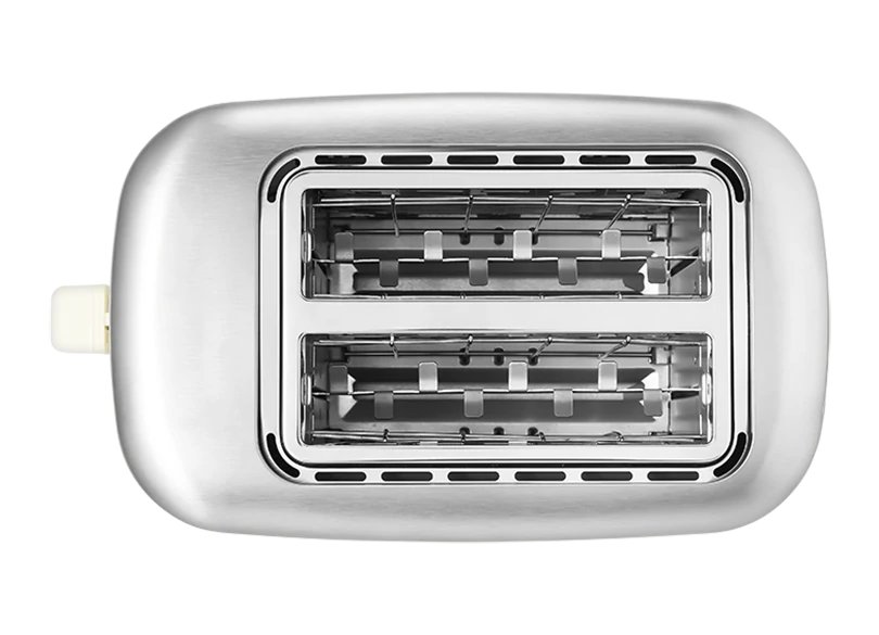Equip 2 slice Toaster Black inside, top view