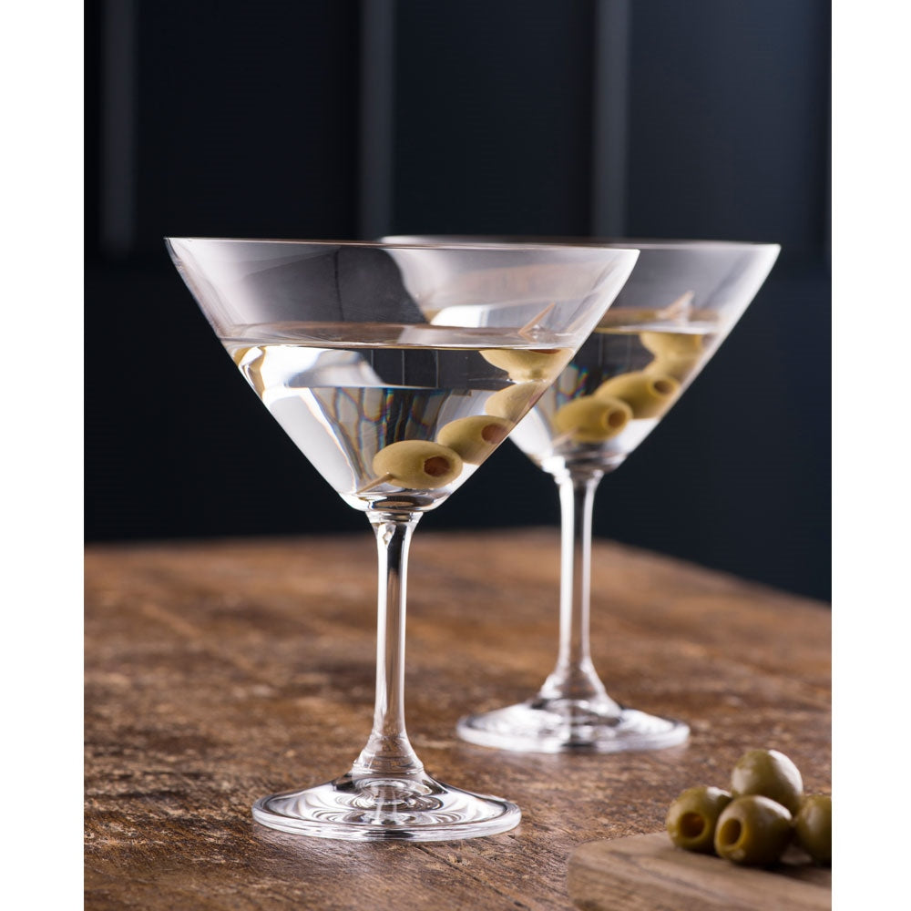 Galway Crystal Elegance Martini Cocktail Pair