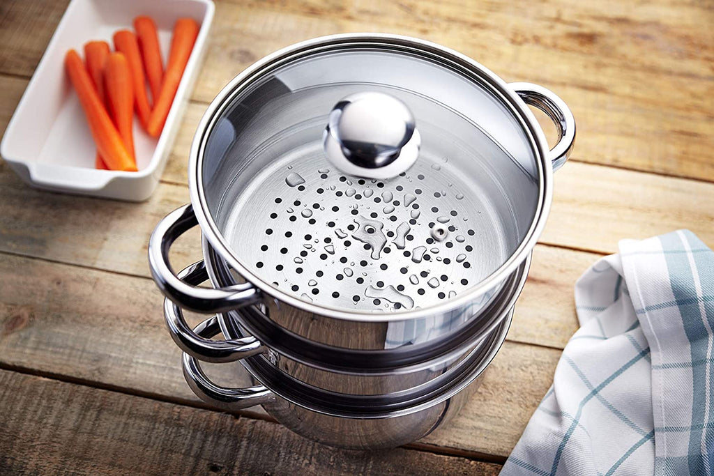 Judge Stainless Steel HX02 Multi Steamer 3 Tier over view