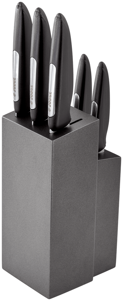 Judge IP60 5 piece Knife Block Set Black
