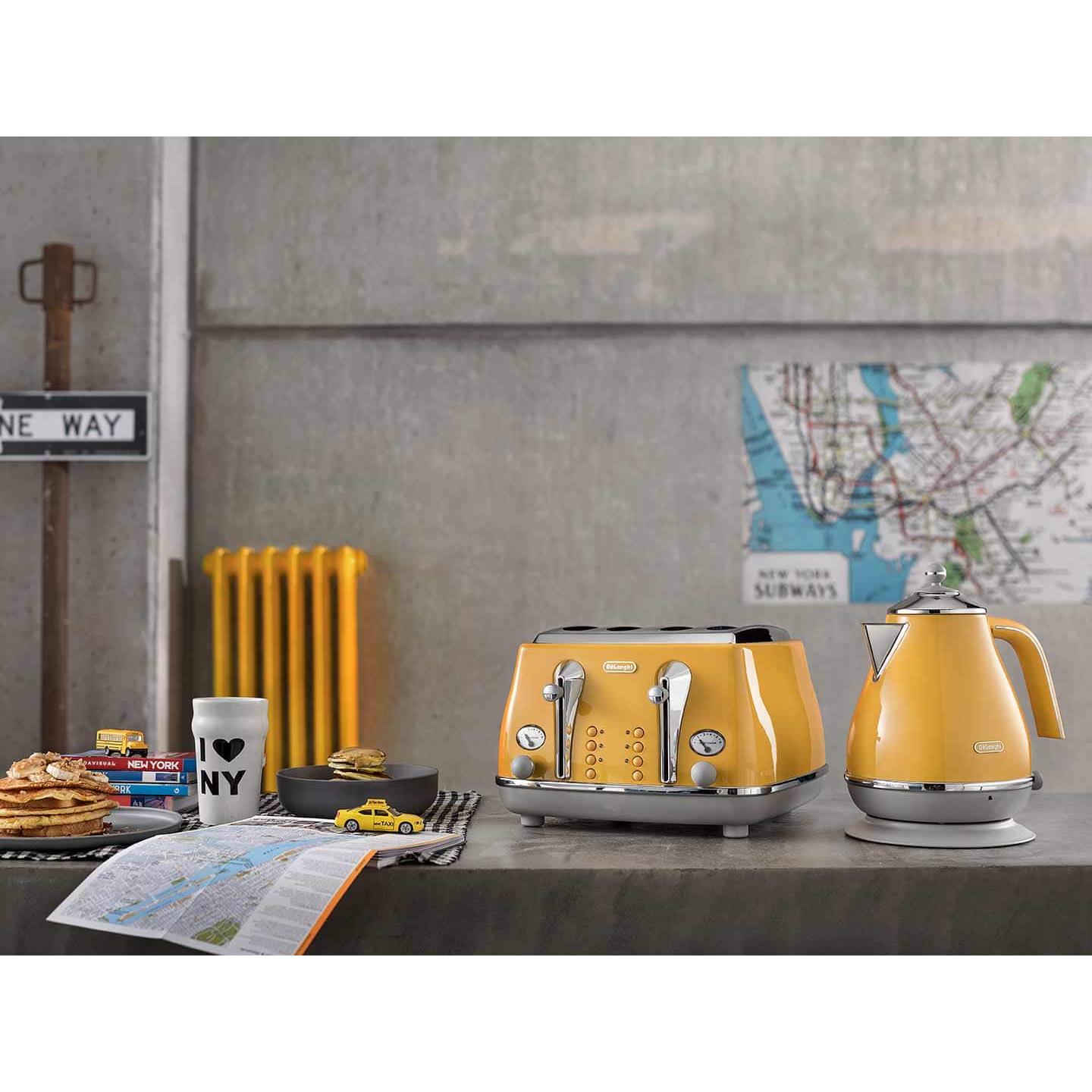 Swan Smeg Yellow Kettle And Toaster Smeg Yellow Kettle And Toaster