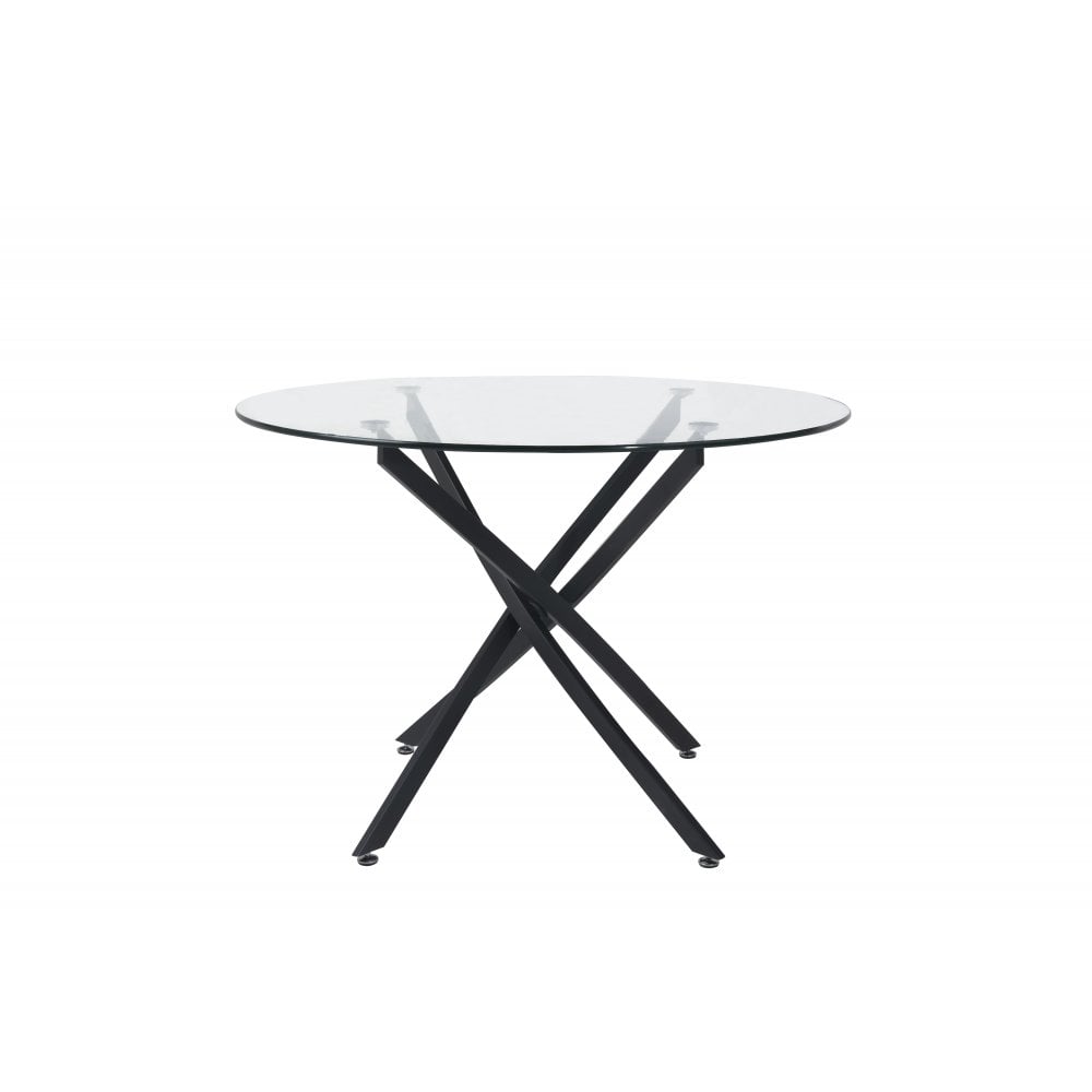 Kacey Round Dining Table Grey