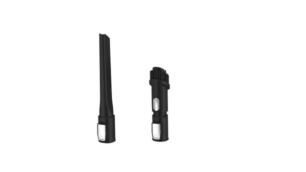 Morphy Richards 980583 Cordless Upright Hoover showing both attachments