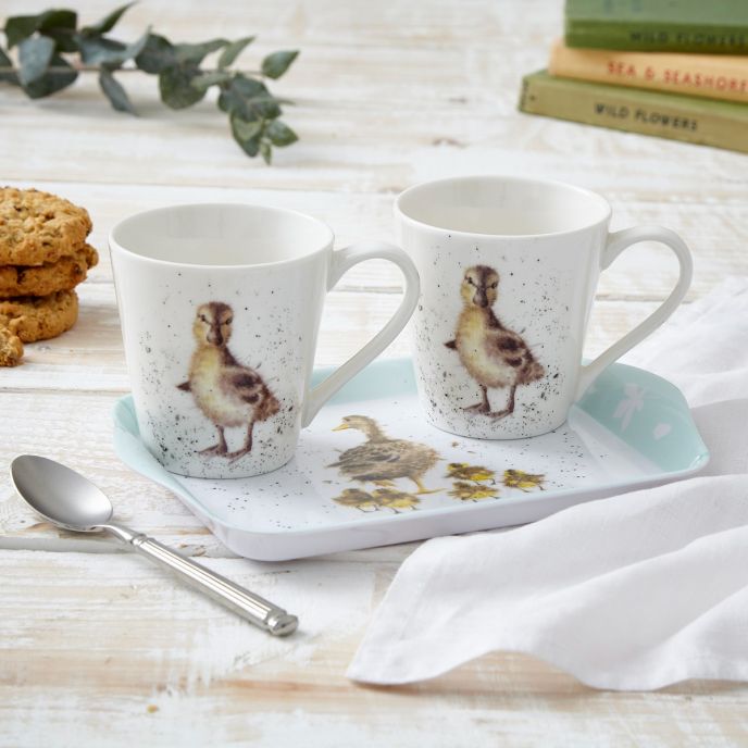 Lovely Mug Mug & Tray Set with ducklings