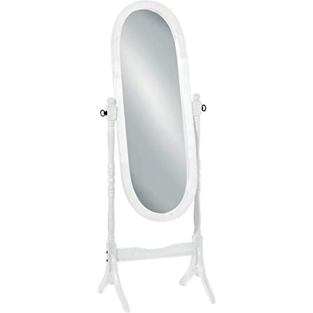 White Colour Wooden Cheval Mirror