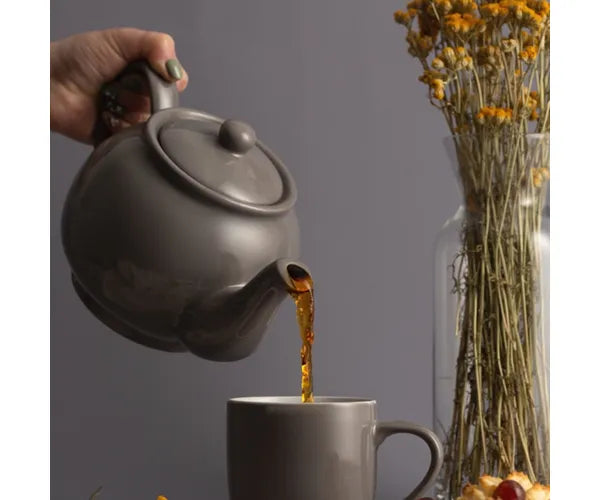 Charcoal 6 Cup Teapot lifestyle
