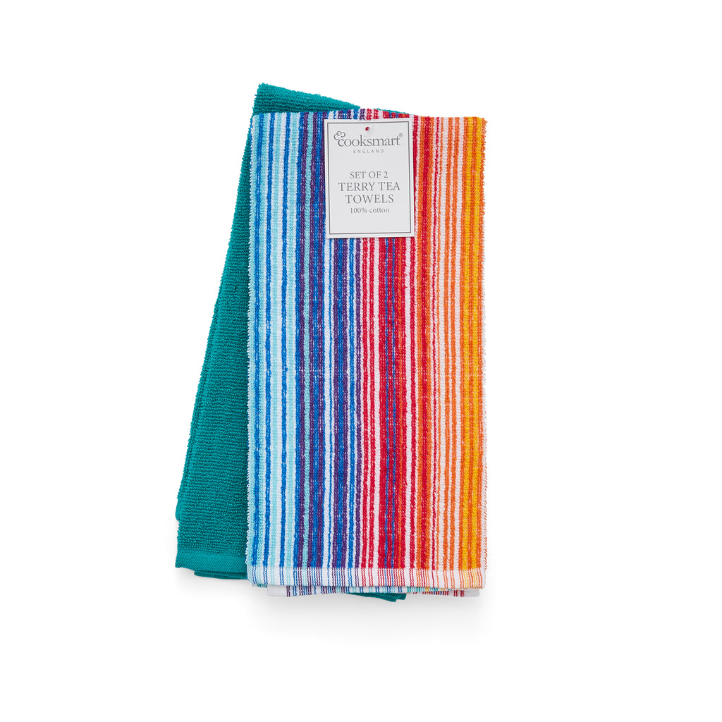 Terry Tea Towels Rainbow