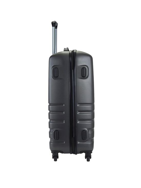 Byron Medium Suitcase Charcoal side