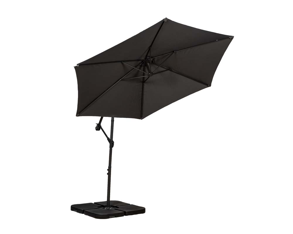 Cantilever Parasol - Grey opened