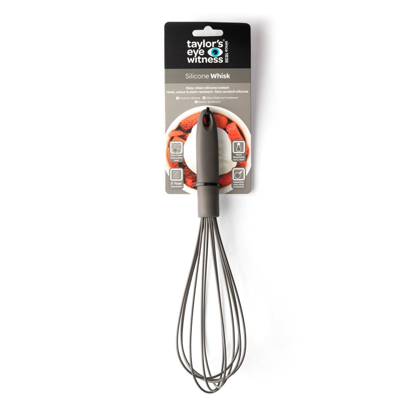  Silicone 25cm Whisk Grey