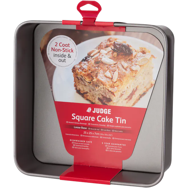 Judge JB34 Bakeware 10" Square Cake Tin