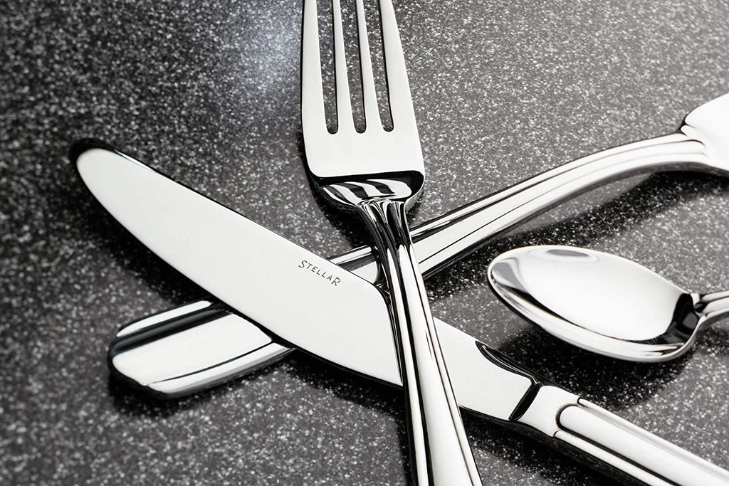 Stellar Sterling cutlery knife, fork & teaspoon