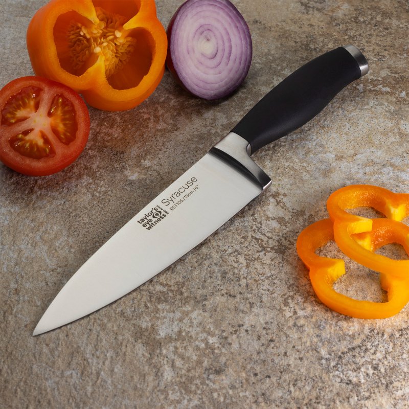 Taylors Eye Witness Syracuse Black 6" Chef Knife
