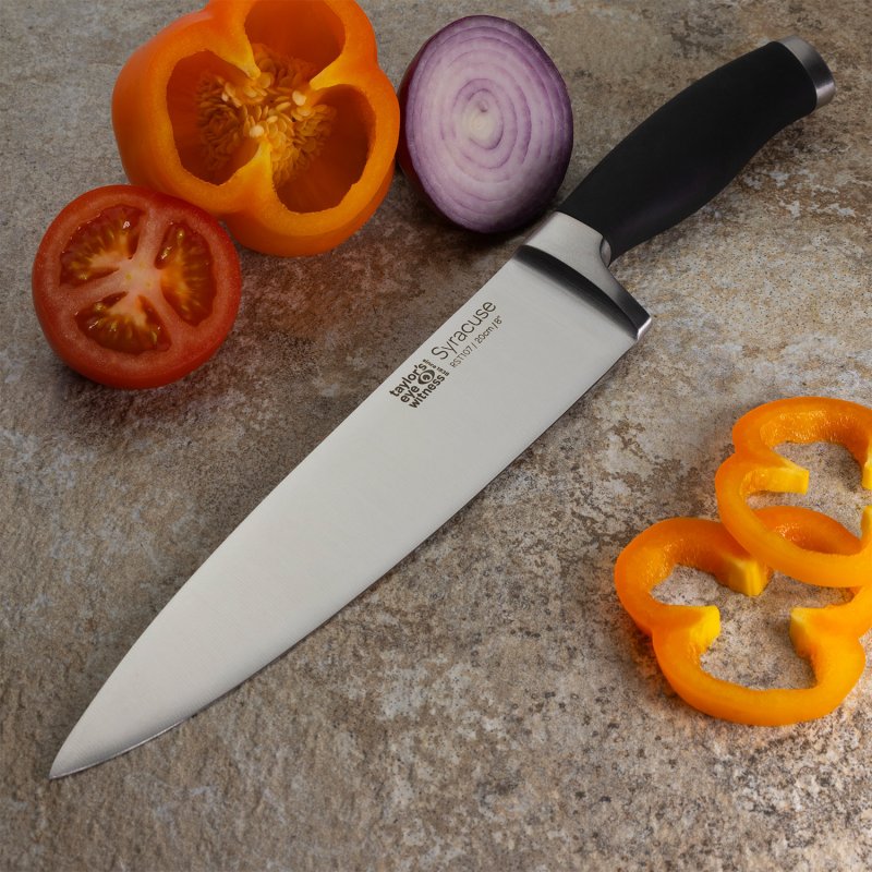 Taylors Eye Witness Syracuse Black 8" Chef Knife.