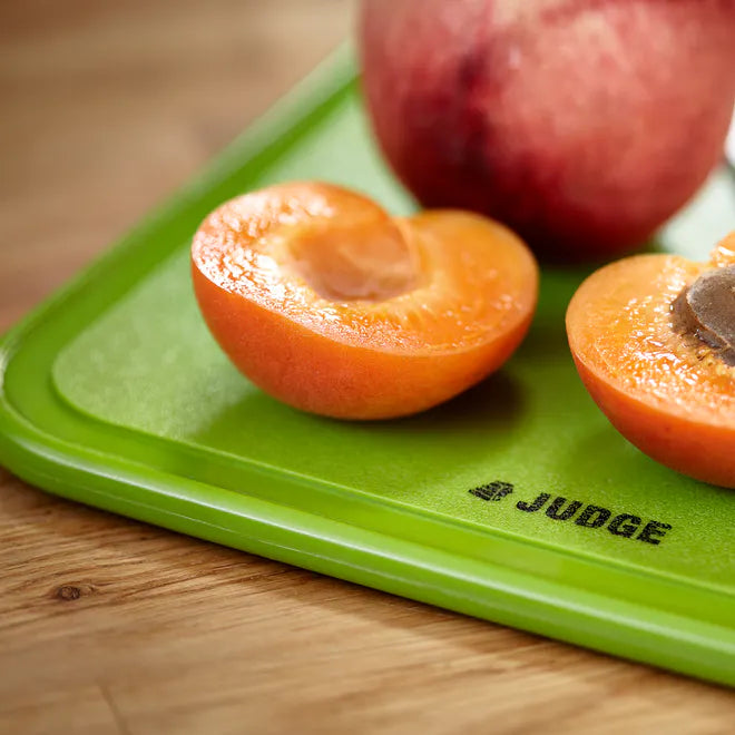 Non-Slip Cutting Board with peaches