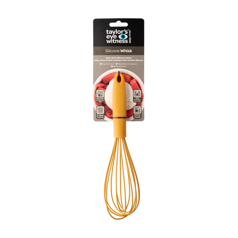 Taylors Eye Witness Silicone 25cm Whisk Mustard