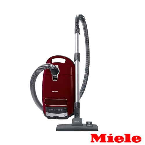 Vacuum Cleaner in Red with Miele logo