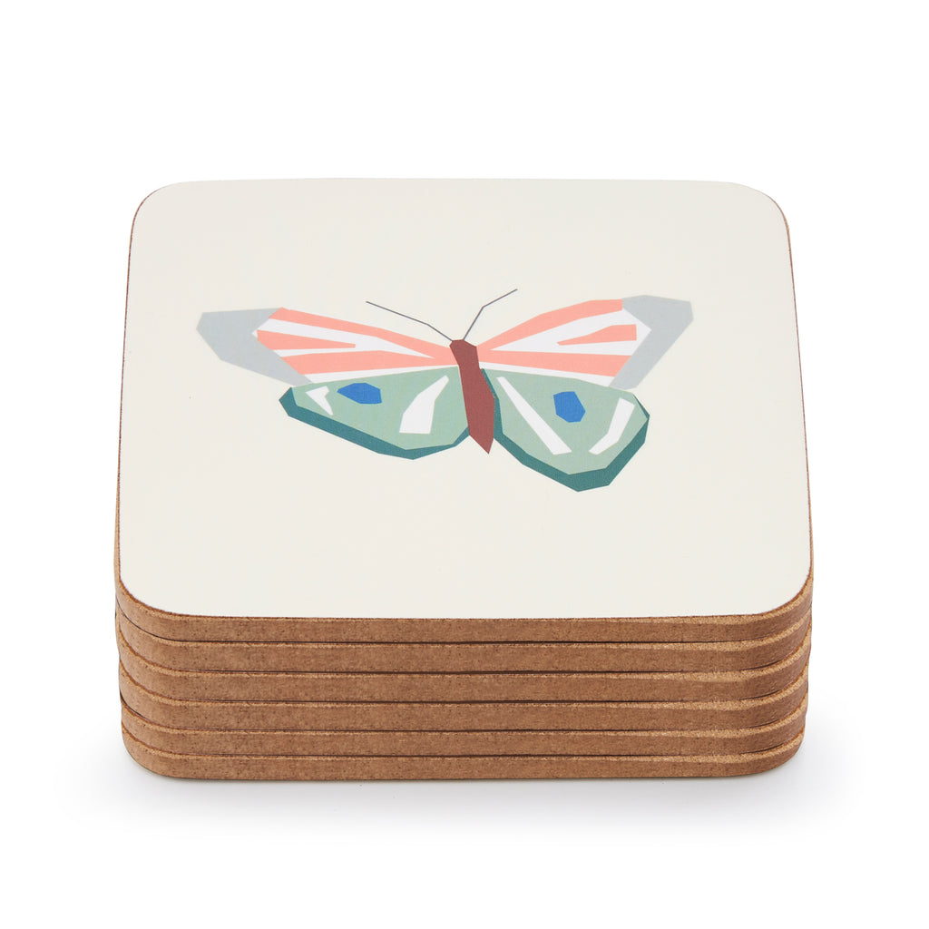 Papillon Coasters Set Of 6