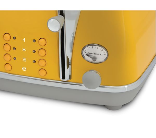 Icona Capitals Toaster Yellow Buttons