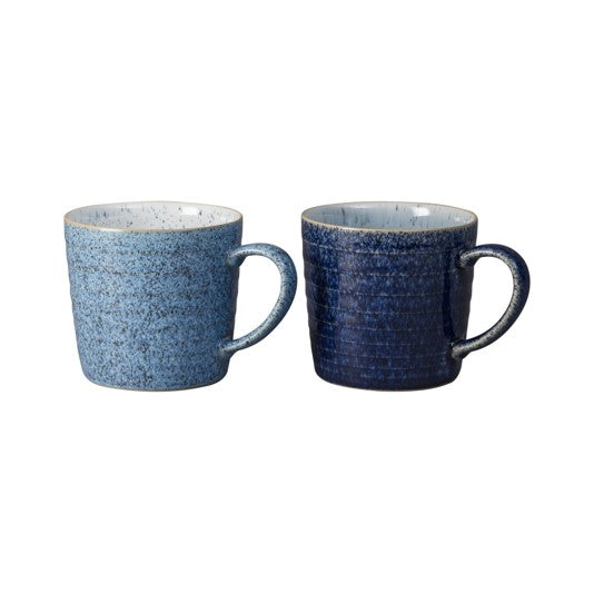 Studio Blue Set Of 2 Ridged Mug