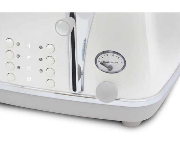 Icona Capitals Toaster White Buttons